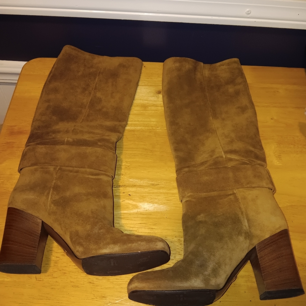 Gucci GG Suede Heeled Boots Size 38 - Picture 3 of 5